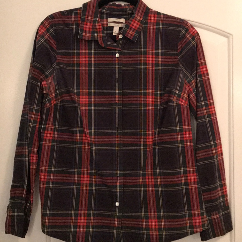 J Crew plaid button down shirt